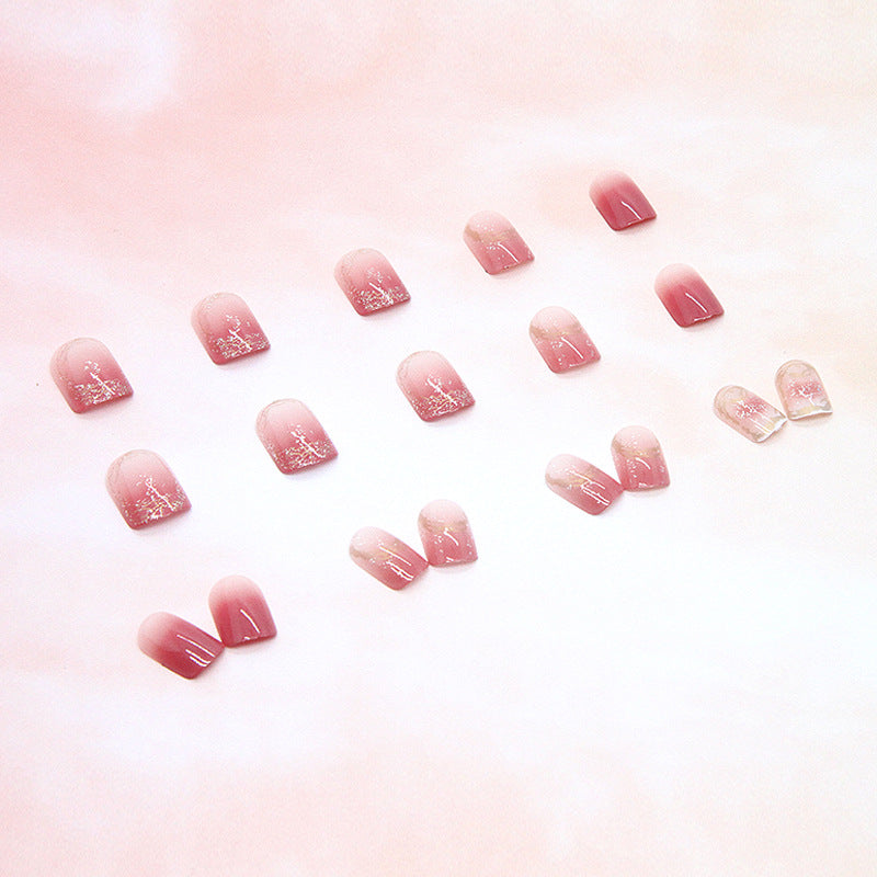 Wearable Waterproof Jelly Color Nail Stickers