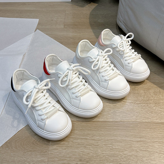 White breathable fashionable hollow shoes for women