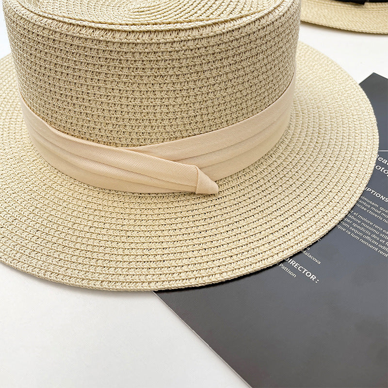 Sombrero de paja plegable popular Sombrero para el sol de ala ancha estilo británico