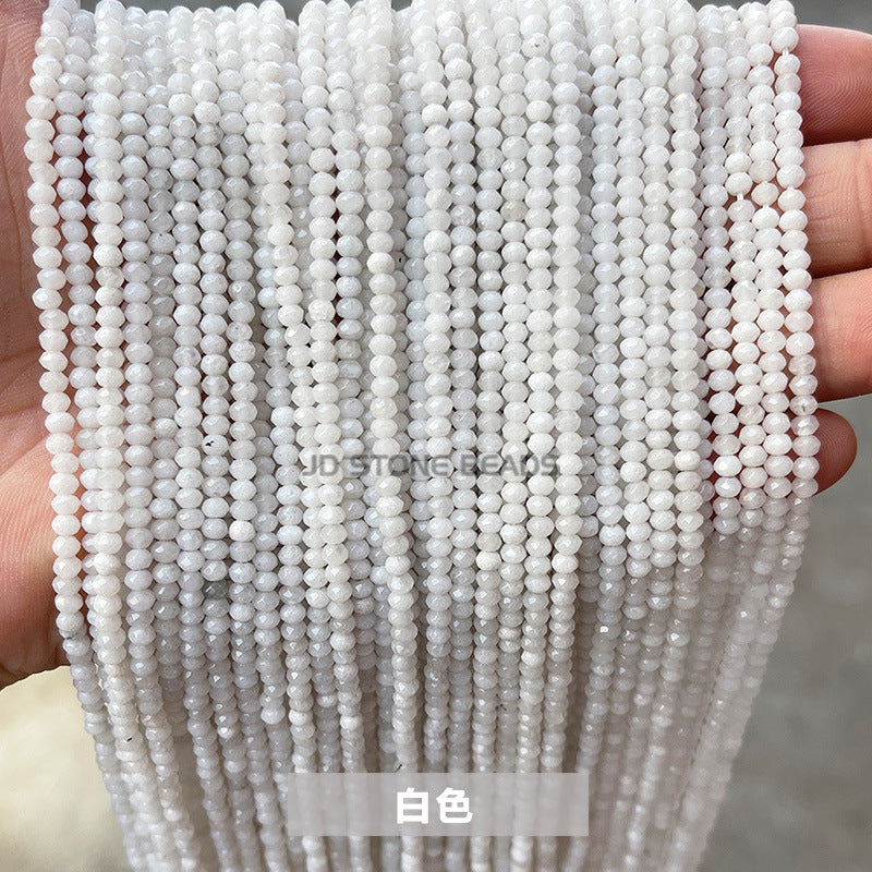 2 * 3Mm colorful chalcedony abacus beads loose beads