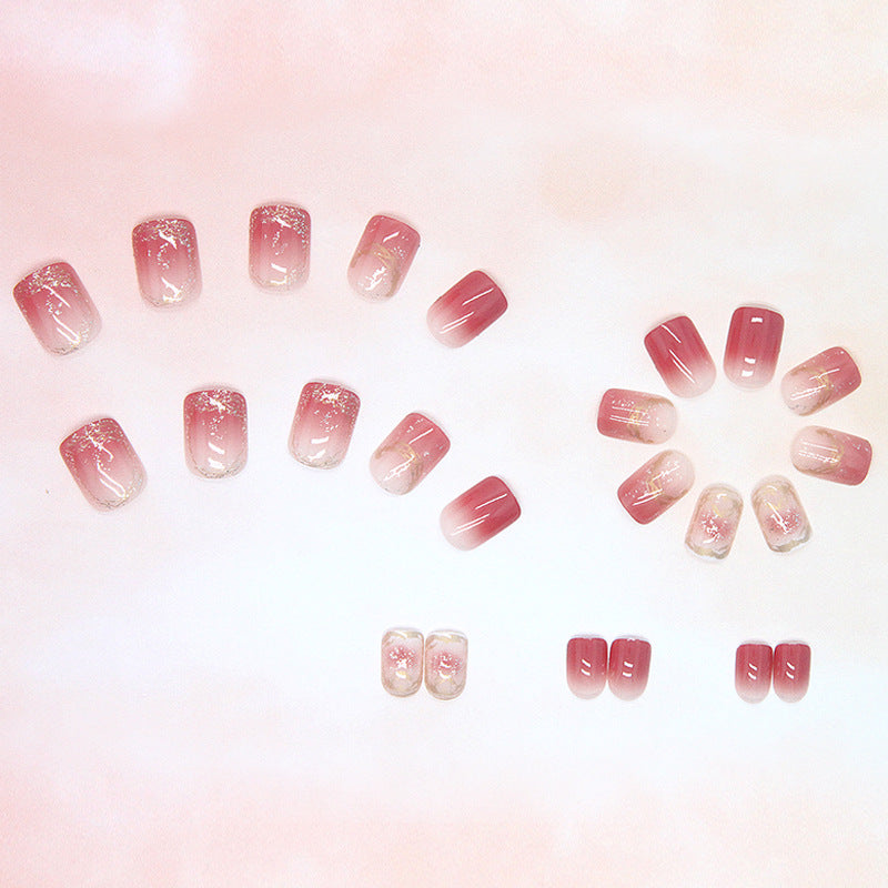 Wearable Waterproof Jelly Color Nail Stickers