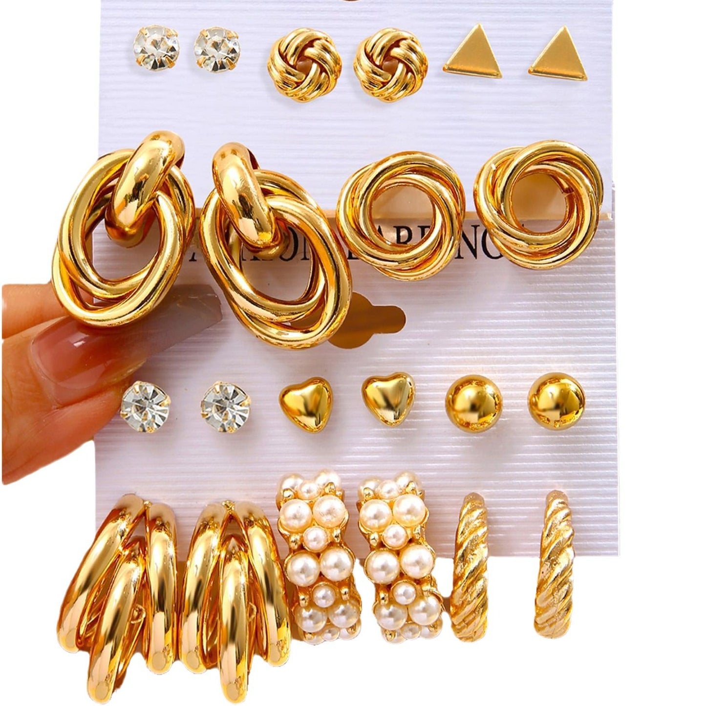 11-Piece Imitation Pearl Earring Set
