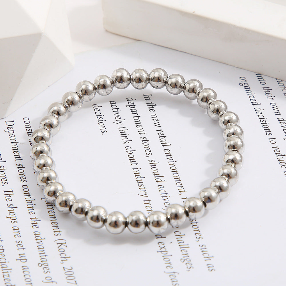 Pulsera elástica de metal simple al por mayor