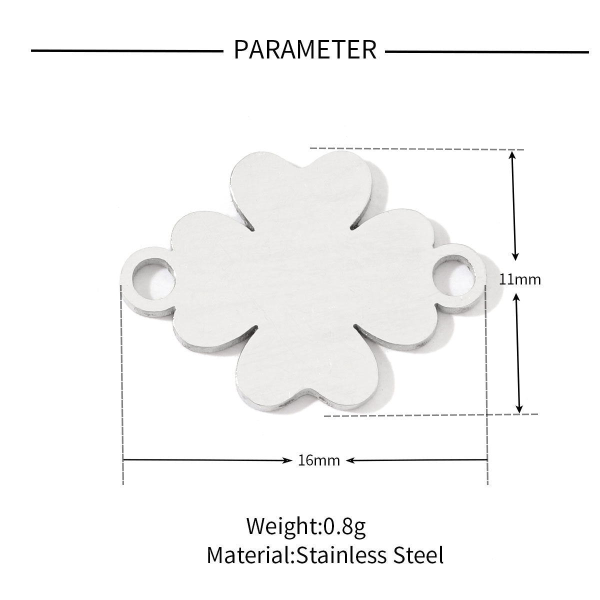 20 pcs/pack love star round titanium steel DIY pendant