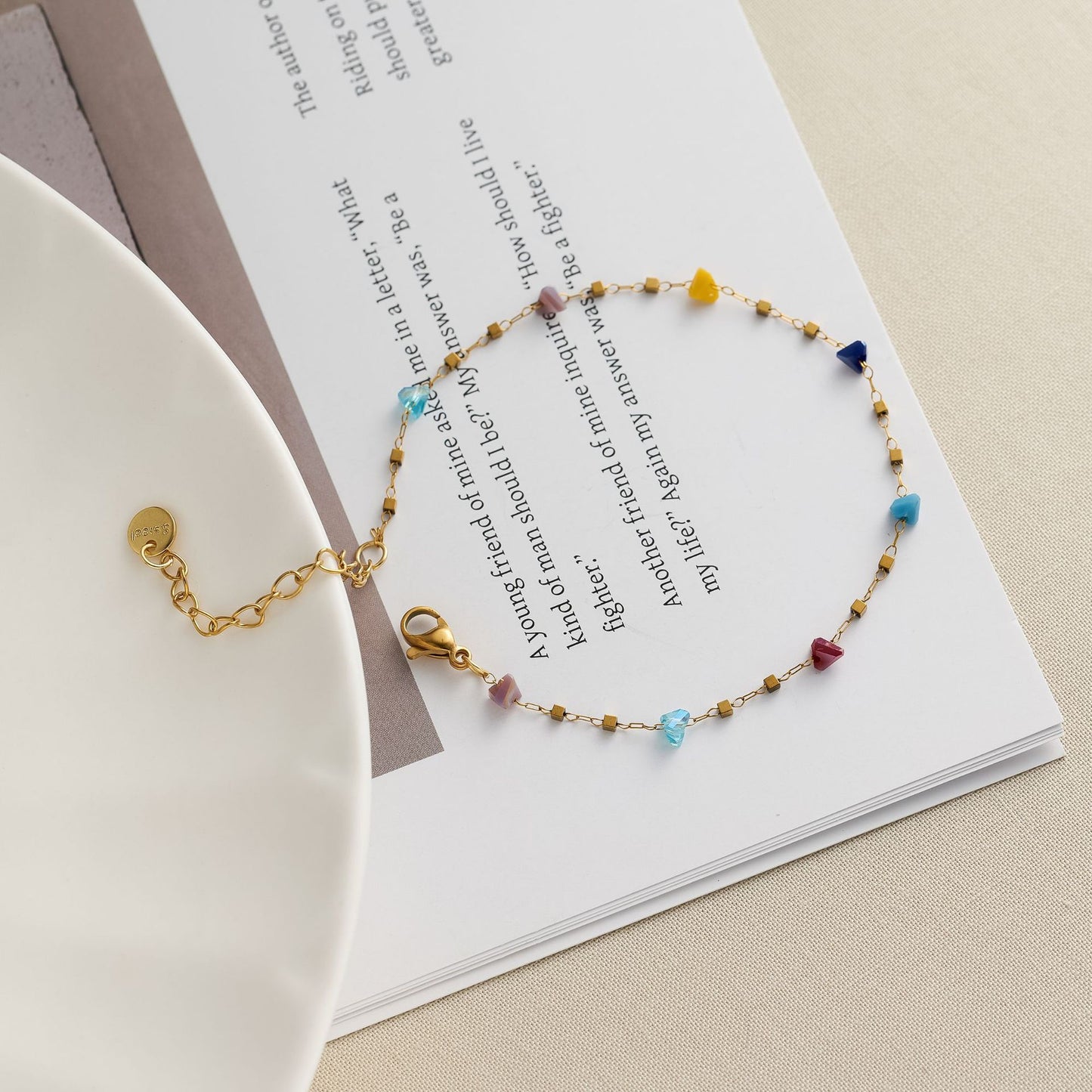 Titanium Steel Zircon Square Necklace