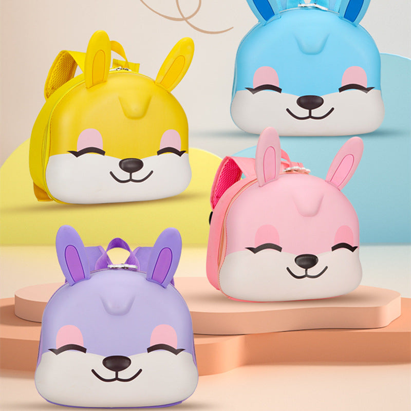 Linda mochila de conejo de cáscara de huevo