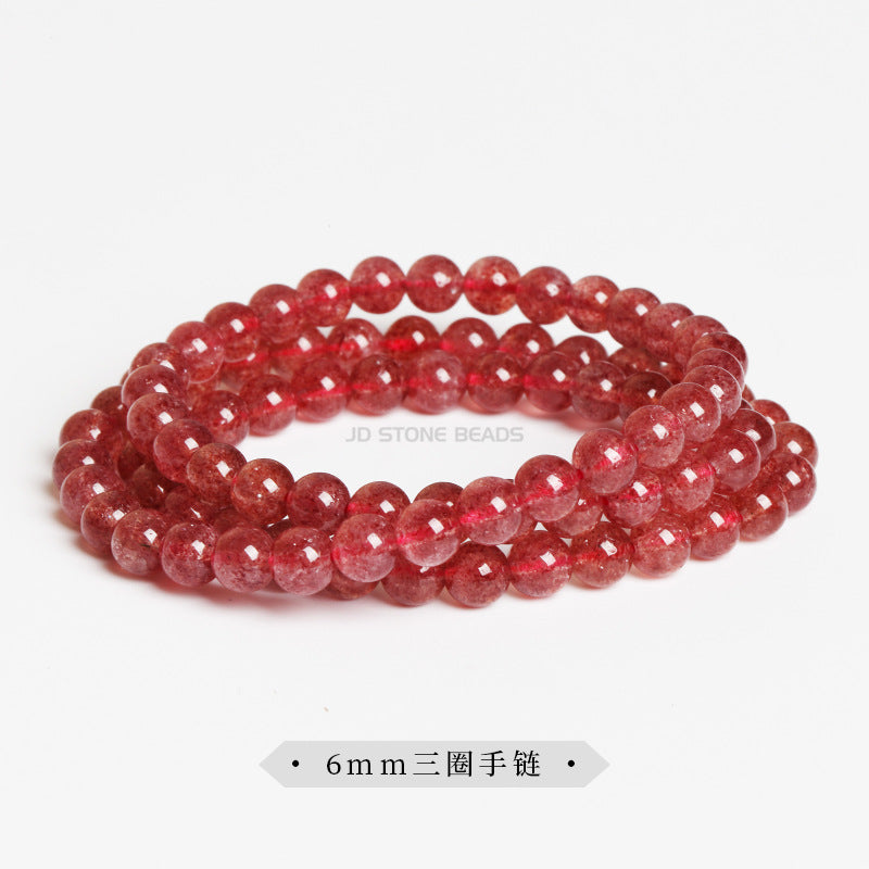 Pulsera de cristal de fresa y sangre de paloma
