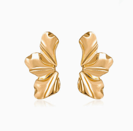 Hollow Water Drop Geometric Earrings