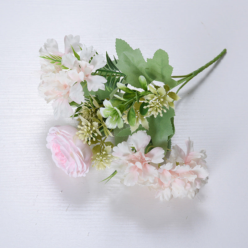 5 artificial peony flowers bouquet