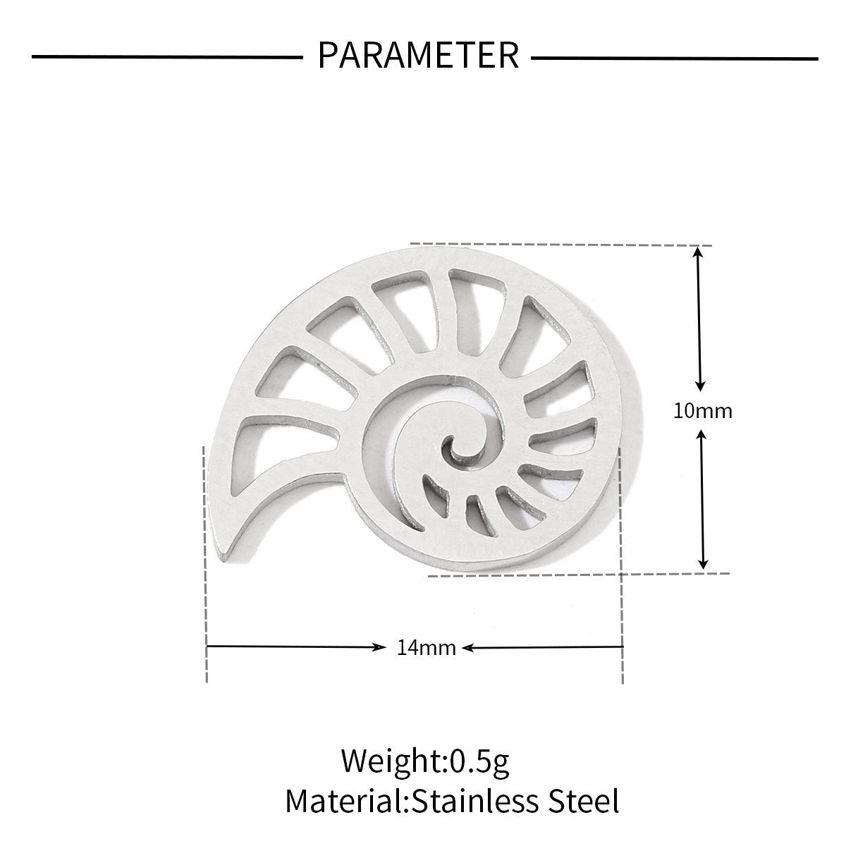 20 pcs/pack Flower Life Tree Hand Titanium Steel Pendant