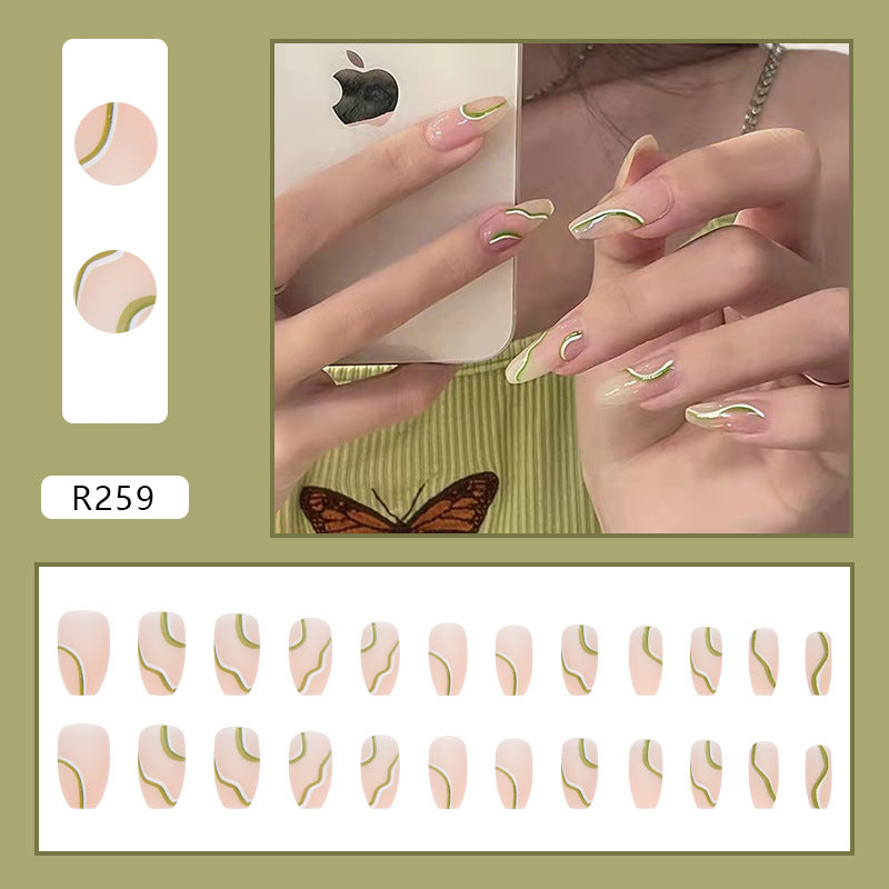 Pegatinas para uñas estilo ballet removibles