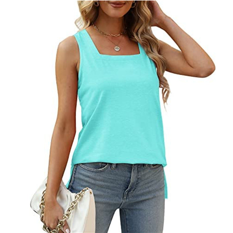 Top Sleeveless Split Vest