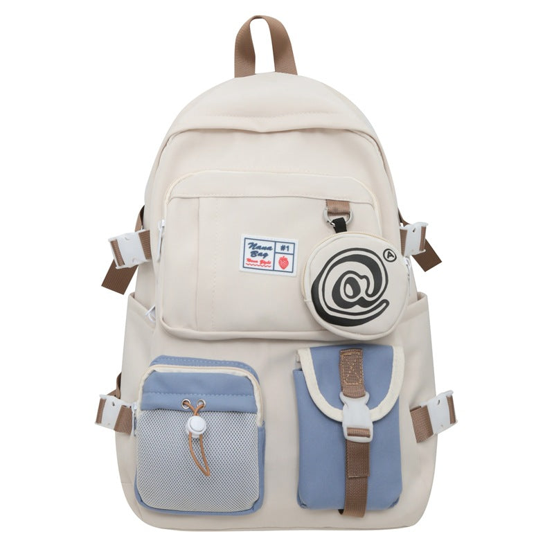 Couple backpack large capacity middle school student schoolbag