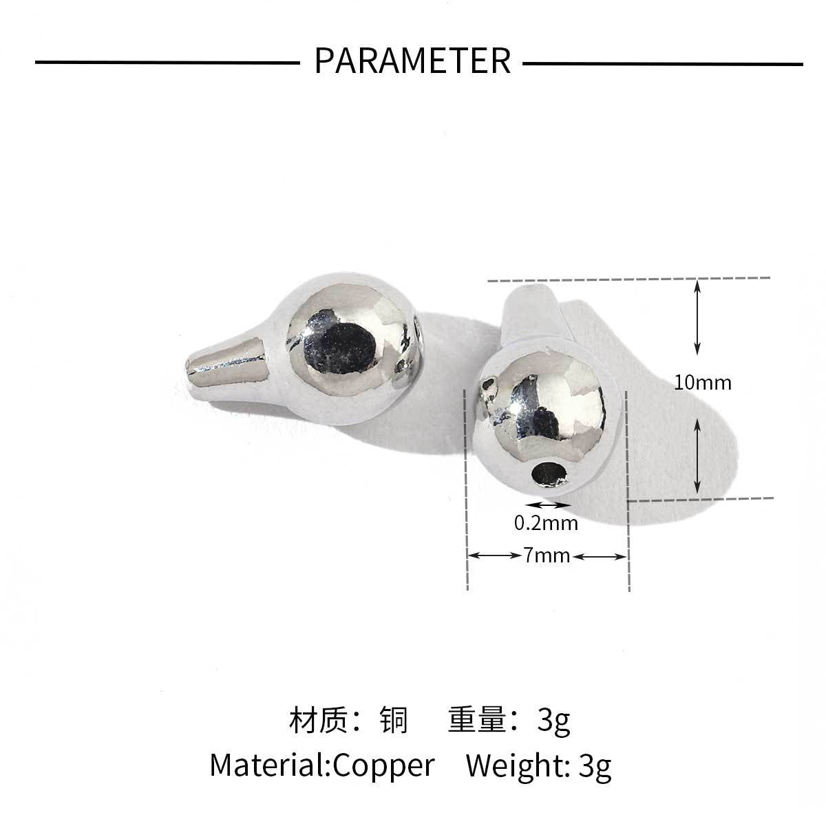 18K gold-coated baroque special-shaped beads