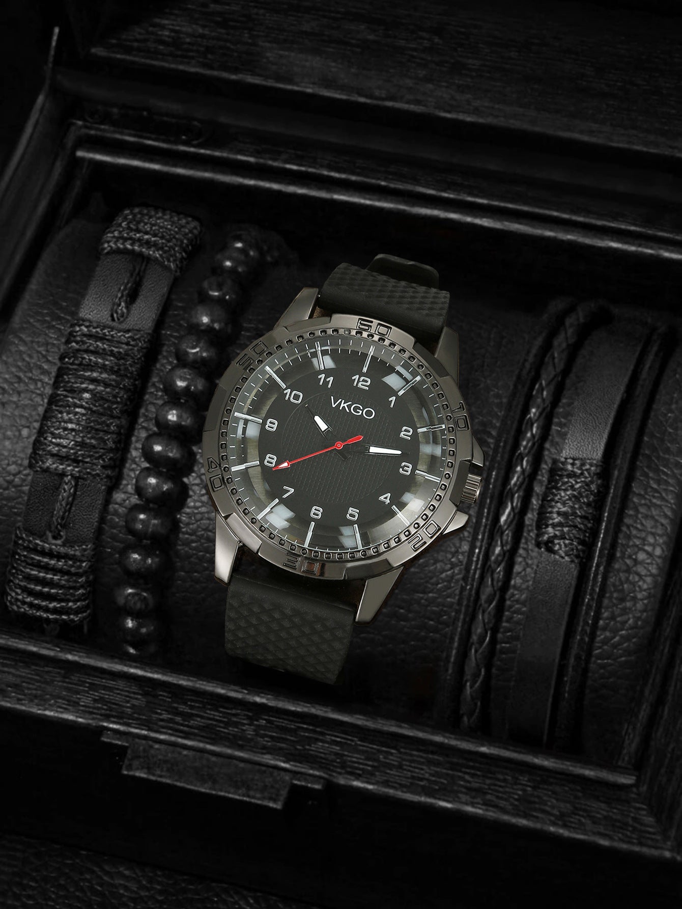 Men's Sports Bracelet Set Quartz Watch