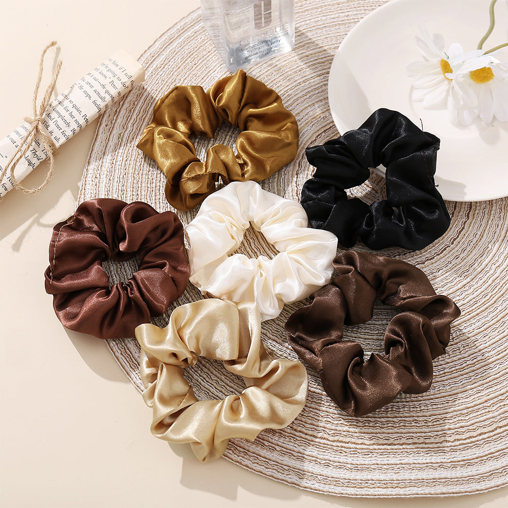 Accesorios para el cabello de color sólido con banda para el cabello grande para mujer