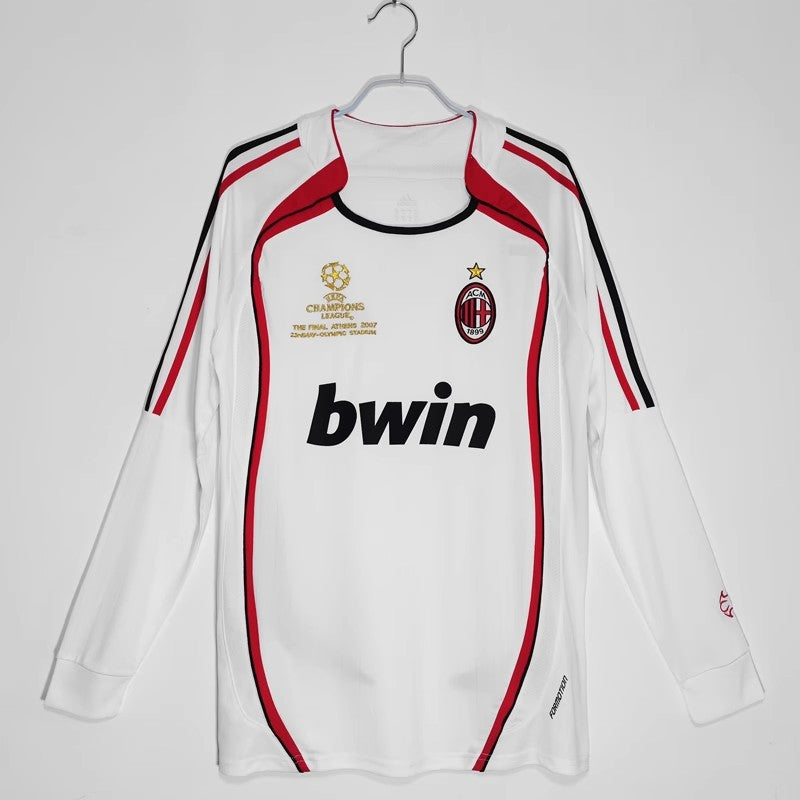 Camiseta retro de manga corta de local y visitante del AC Milan 06-07