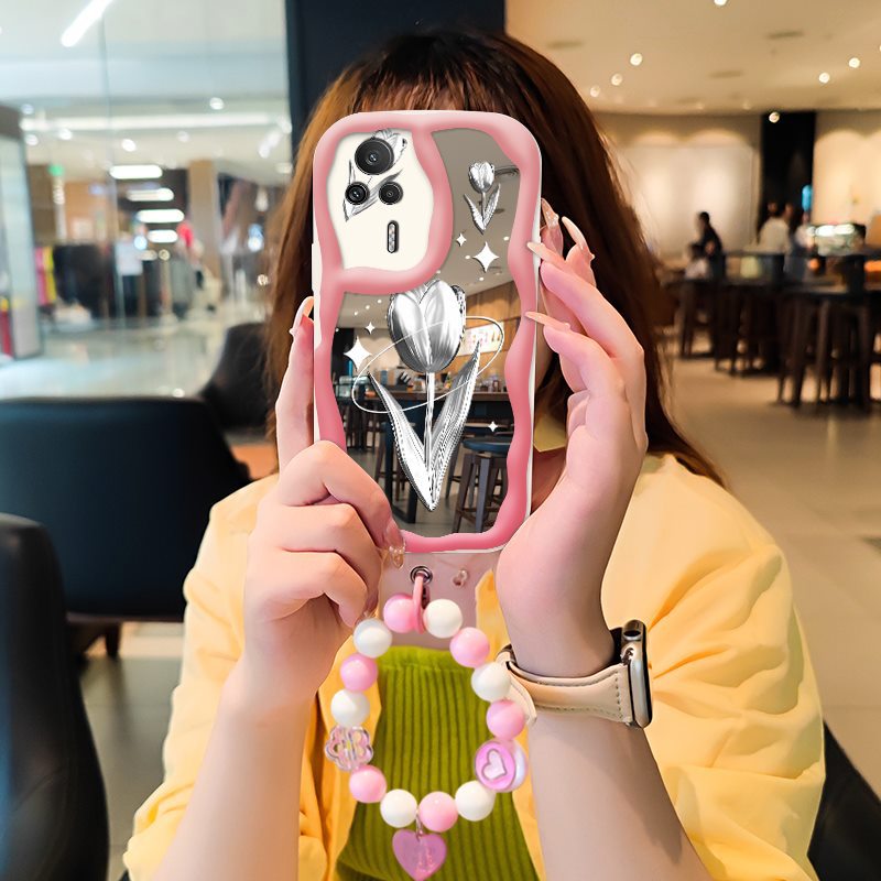Redmi K60E Cute Tulip Mirror Case