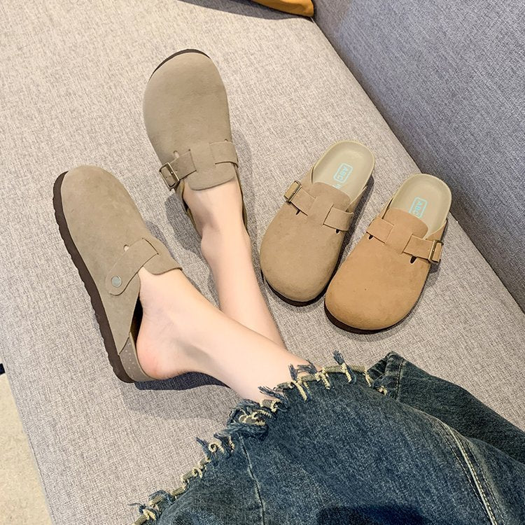 Thick-bottomed Bocken Baotou Half Slippers fashion