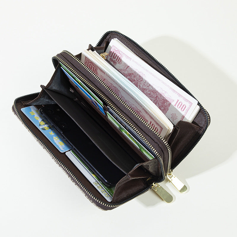Four-leaf flower printing mobile phone bag wallet