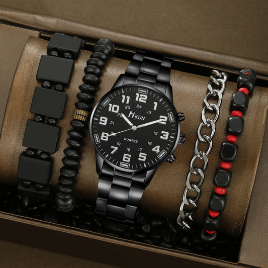 Watch Beaded Rudder Colorful Bracelet Set