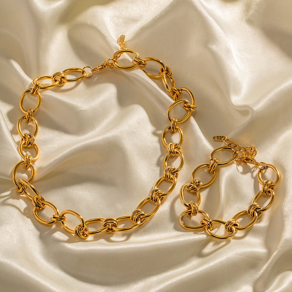 18K Gold Chunky Chain Bracelet