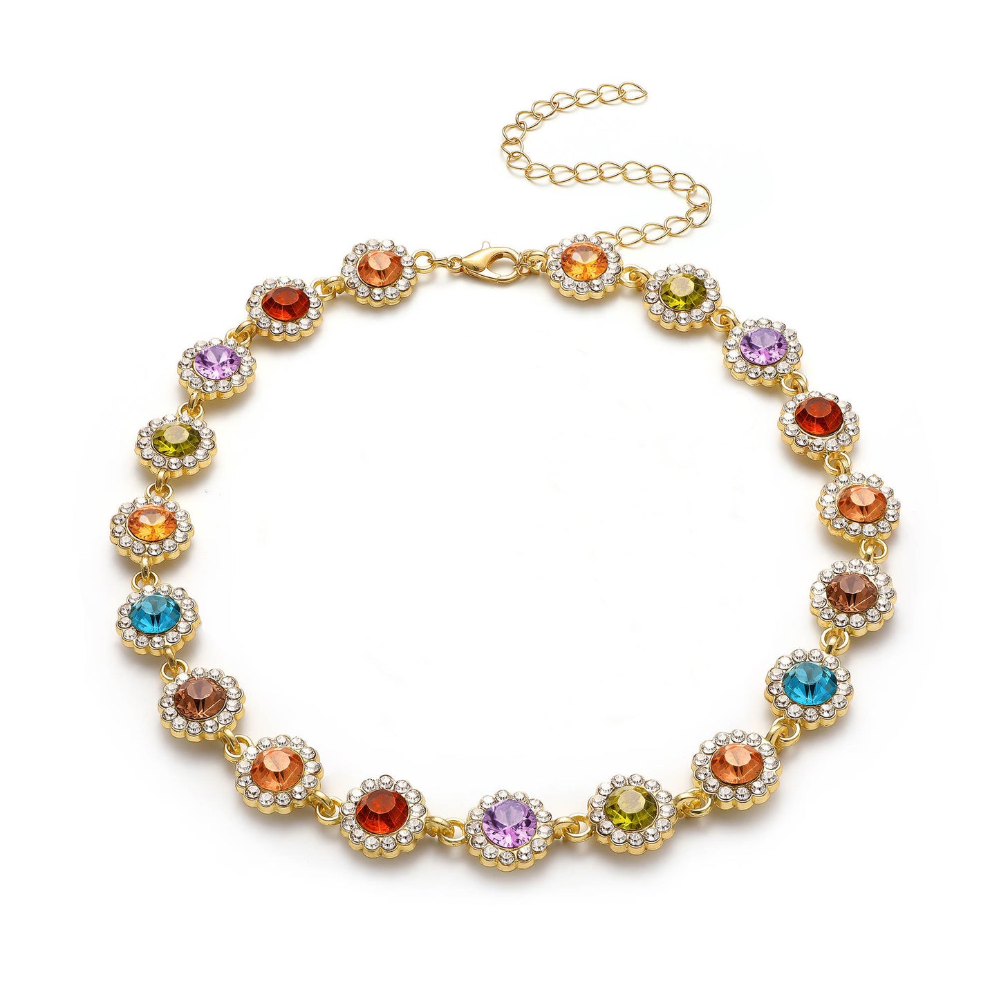 Zircon Bracelet Necklace Set