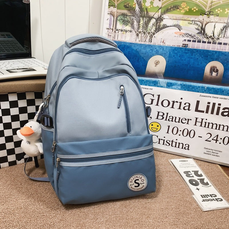 Mochila de estudiante mochila ligera sucia