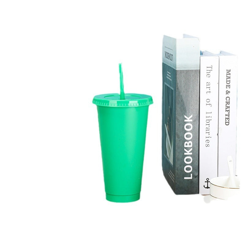 710Ml Forest Green Straw Cup