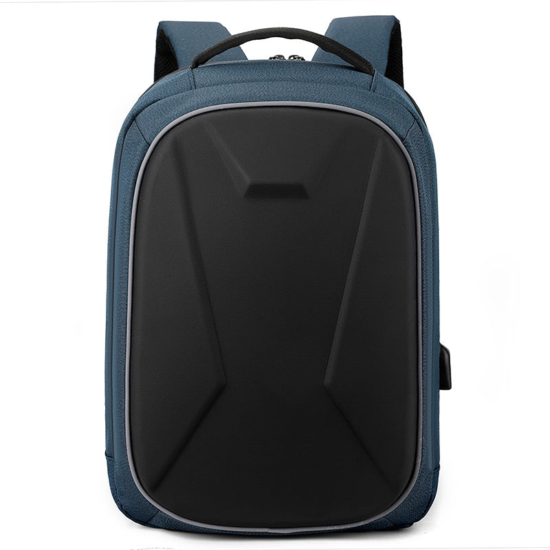 Hard case business backpack USB charging