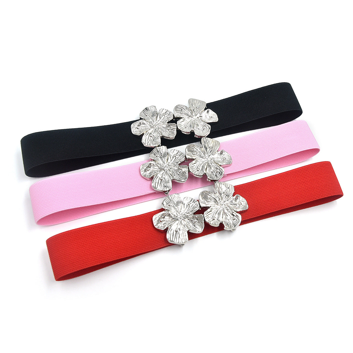 Simple pair of buckle belt women