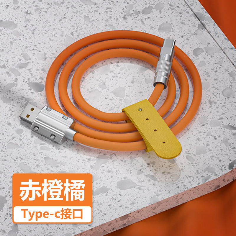 Cable de carga flash tipo C con etiqueta dorada de 120 W de Xiaomi