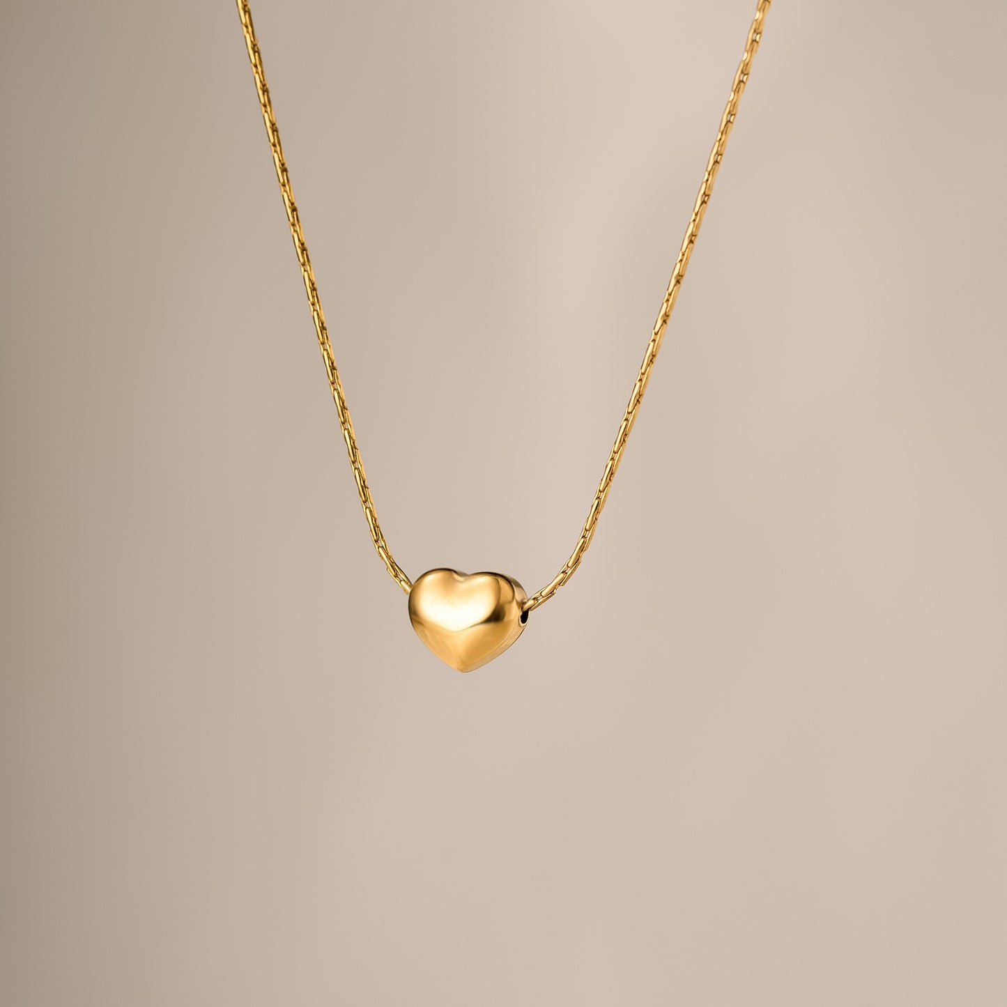 Titanium Steel Love Collarbone Necklace