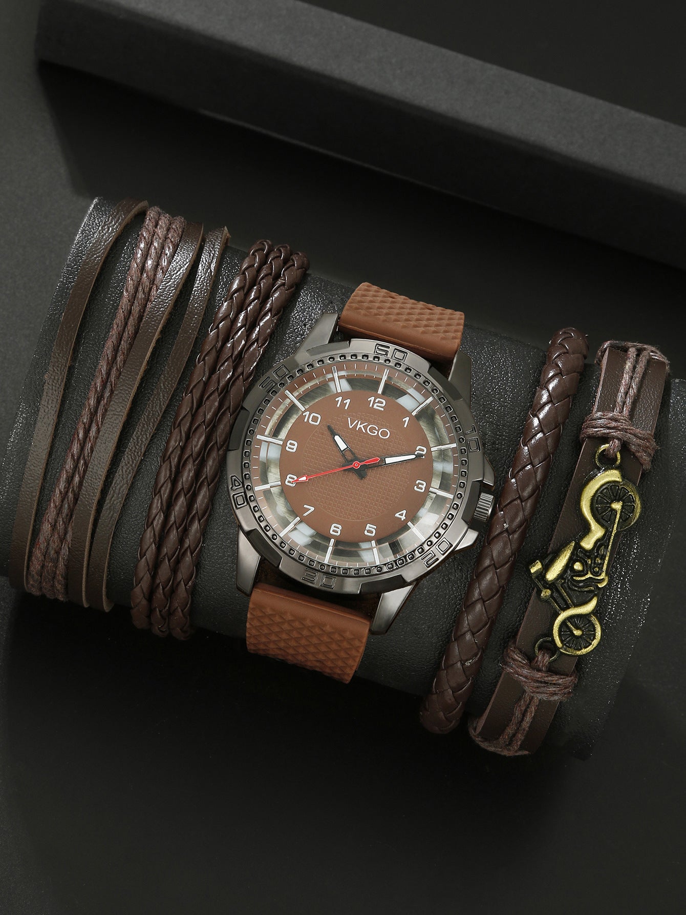 Men's Sports Bracelet Set Quartz Watch