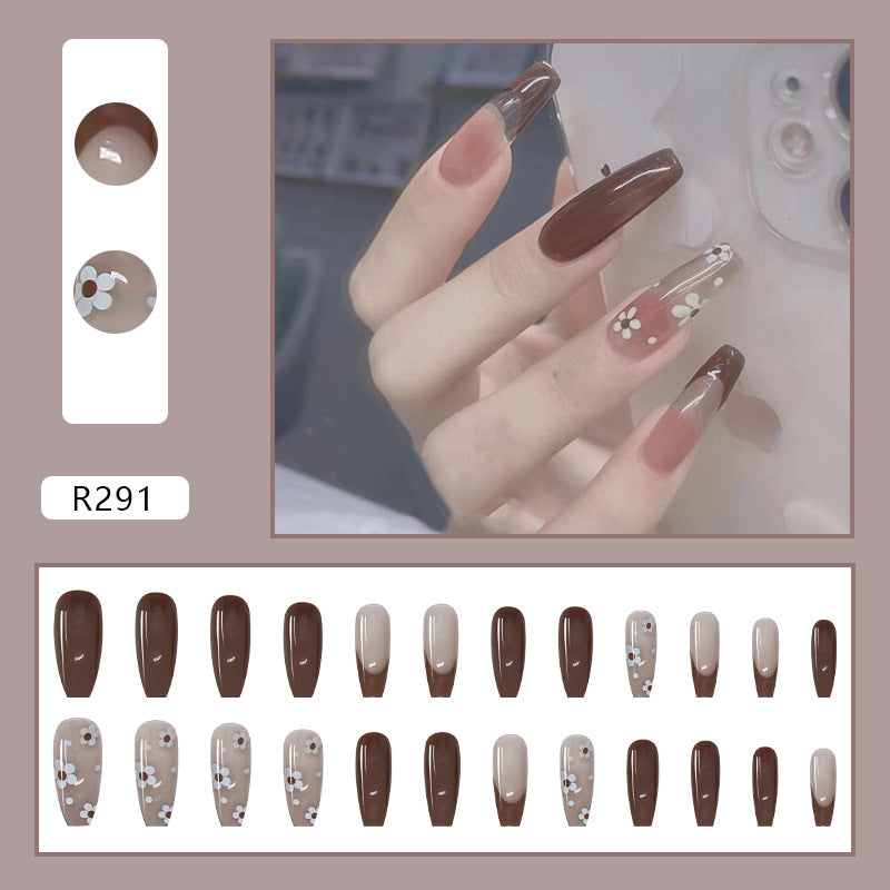 Wearable Removable Fake Nail Stickers Short Long
