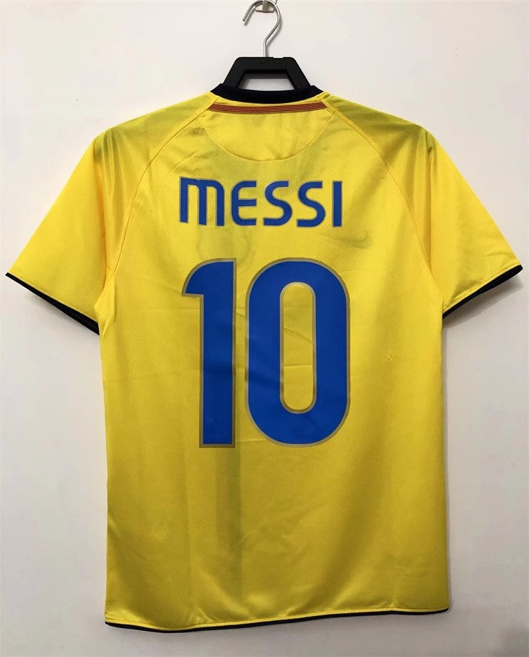 08-09 Barça 10 Messi Eto'o 14 Henry Xavi Iniesta Camiseta retro local/visitante