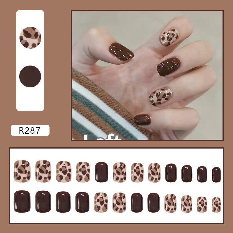 Wearable Removable Fake Nail Stickers Short Long