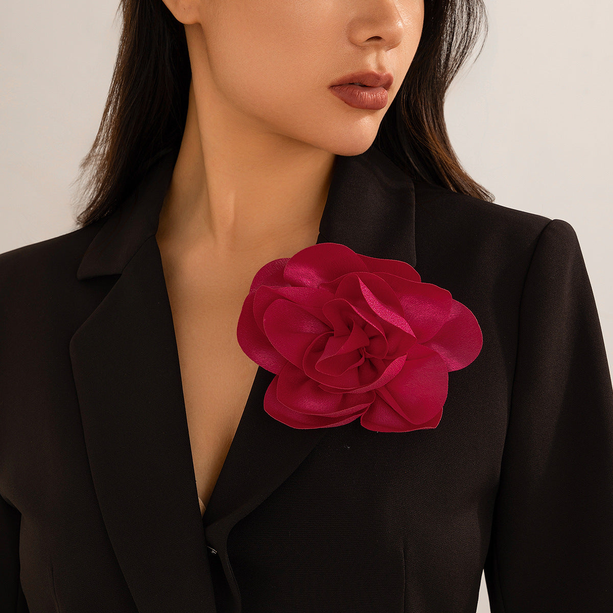 Pin dual purpose rose corsage brooch