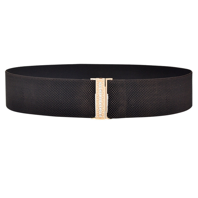 Belt elastic rhinestone decoration