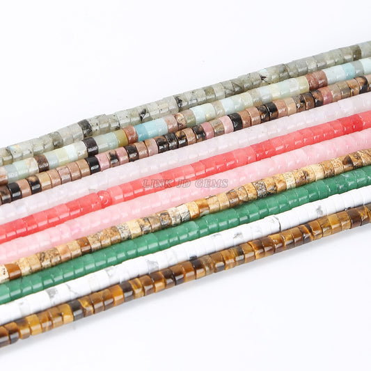 2 * 4Mm Jade Crystal Right Angle Disc Loose Beads