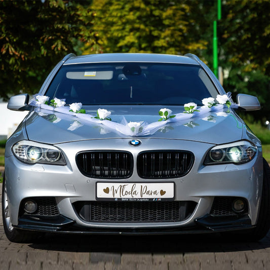 Wedding car front decoration full set of rose artificial flowers