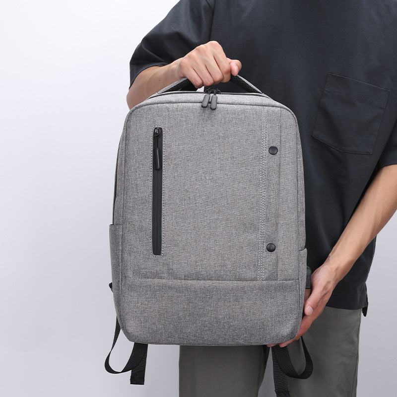 Simple business backpack computer bag