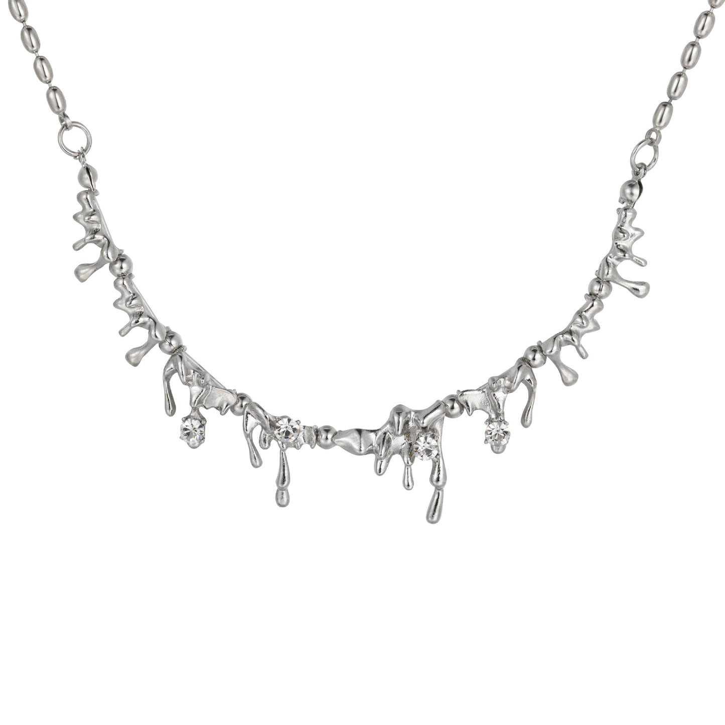 Metal Lava Drop Necklace