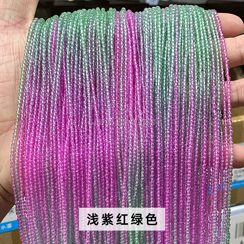 2Mm dopamine color section crystal flat beads