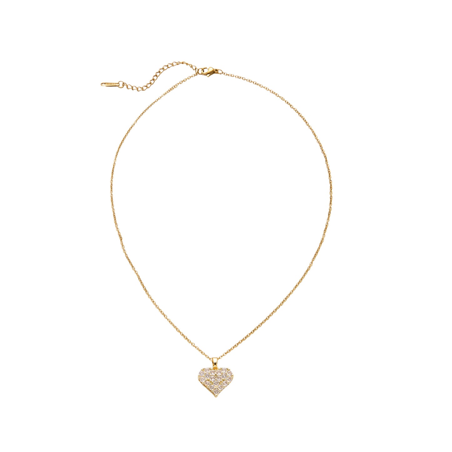 Diamond Heart Zircon Necklace