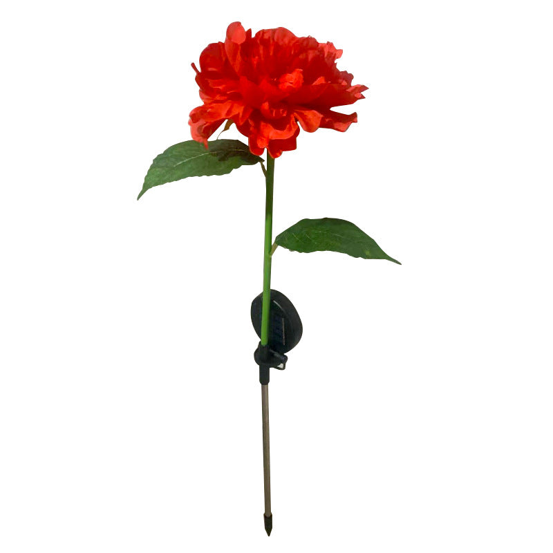 Solar Peony Simulation Flower Light LED