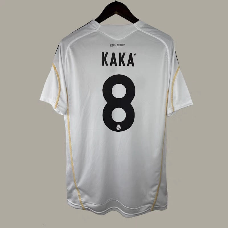 Camiseta retro de manga corta de local de Kaká Alonso Ronaldo Guti del Real Madrid 09-10
