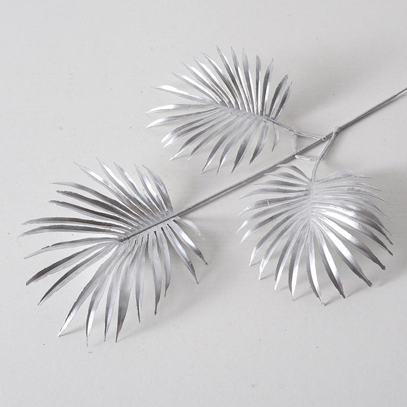Silver flower arrangement artificial flowers
