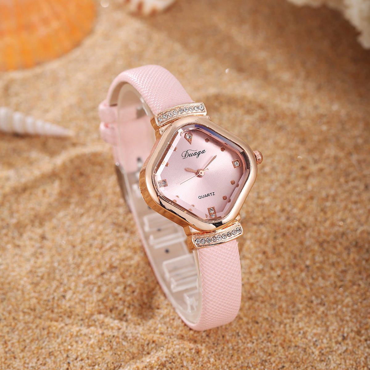 Watch Pearl Bracelet Tulip Star Moon Jewelry Set