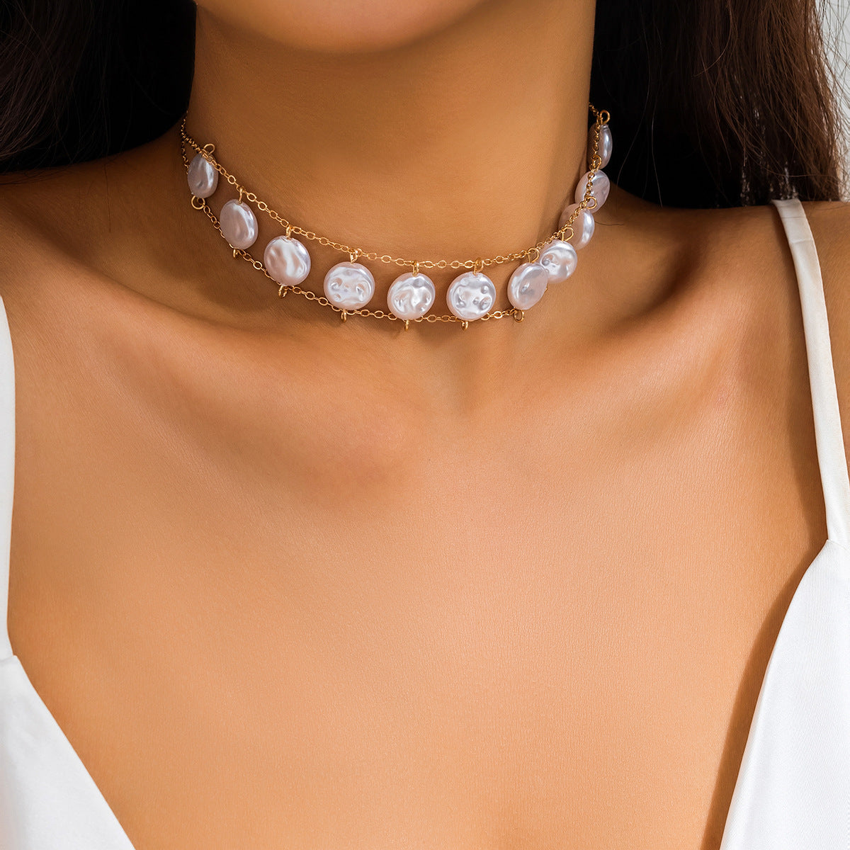 Collar gargantilla corta vintage